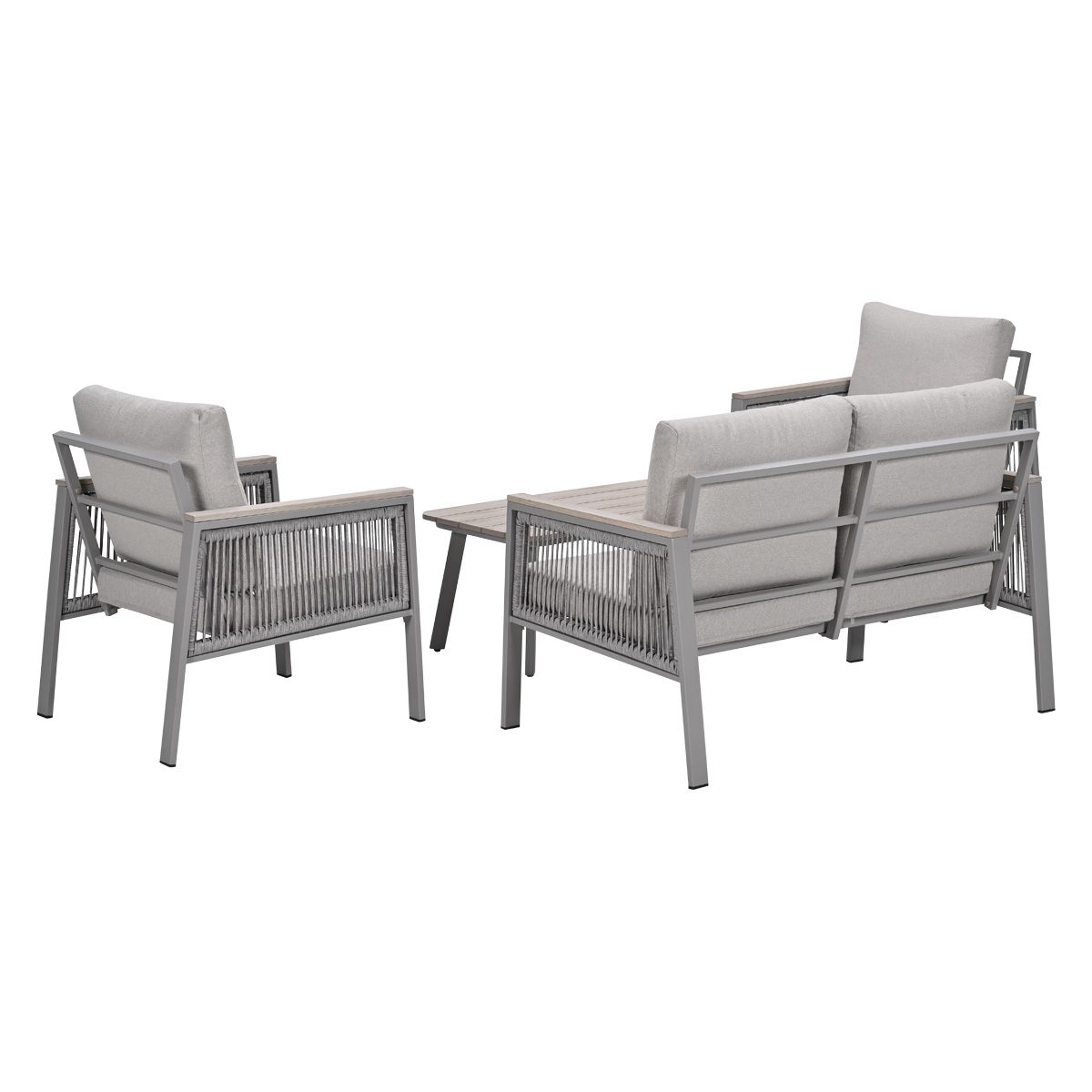 Preci Lounge taupe / rope sand / desert sand / light teak Vironwood – Bild 5