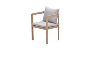 Ibiza Dining Stuhl Akazie white wash / grey sand
