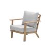 Chicago Lounge Stuhl natural teak look / desert sand