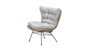 Libelle Relaxstuhl carbon black / natural / desert sand