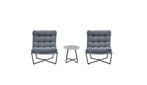 Danzig Relaxstuhl Set carbon black / mid grey / mystic grey