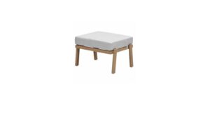 Chicago Fußbank natural teak look / desert sand