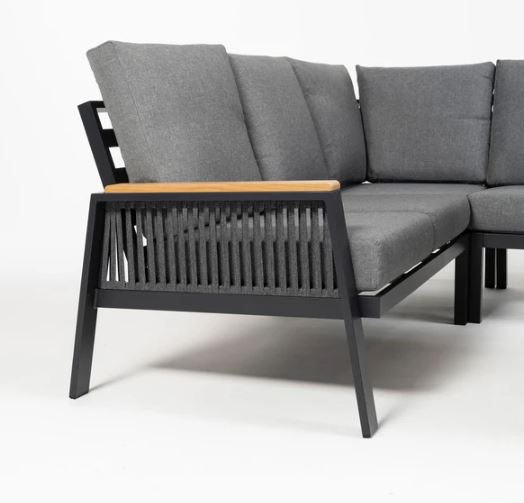 Fiore Eckbankgruppe schwarz / grau – Bild 11