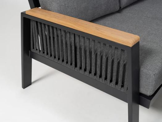 Fiore Eckbankgruppe schwarz / grau – Bild 12