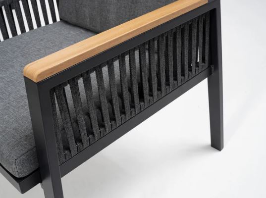 Fiore Eckbankgruppe schwarz / grau – Bild 13