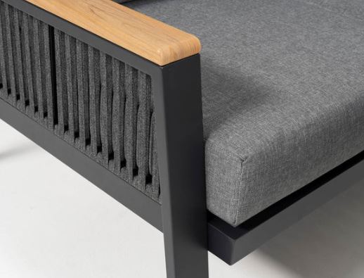 Fiore Eckbankgruppe schwarz / grau – Bild 14