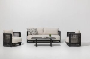 Oslo Lounge ebony / weiß