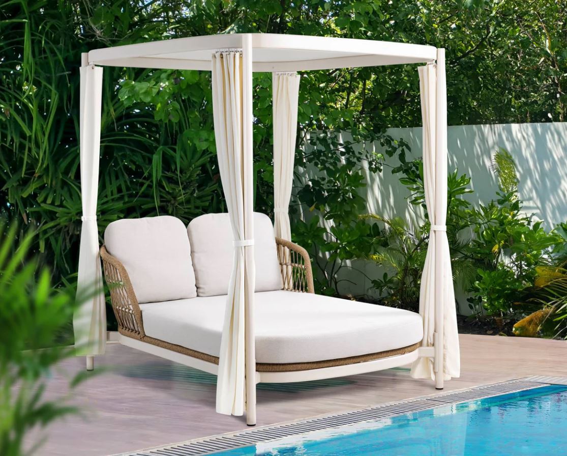 Bari Daybed ivory / hellgrau