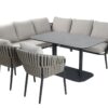 Nizza Eckbankgruppe anthrazit / taupe / beige