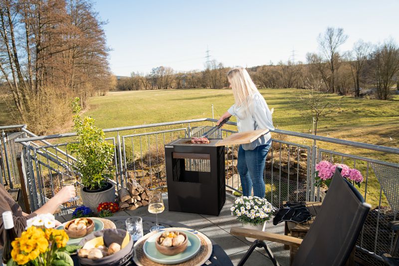 Firepit Feuerstelle | Holzkohlegrill – Bild 2