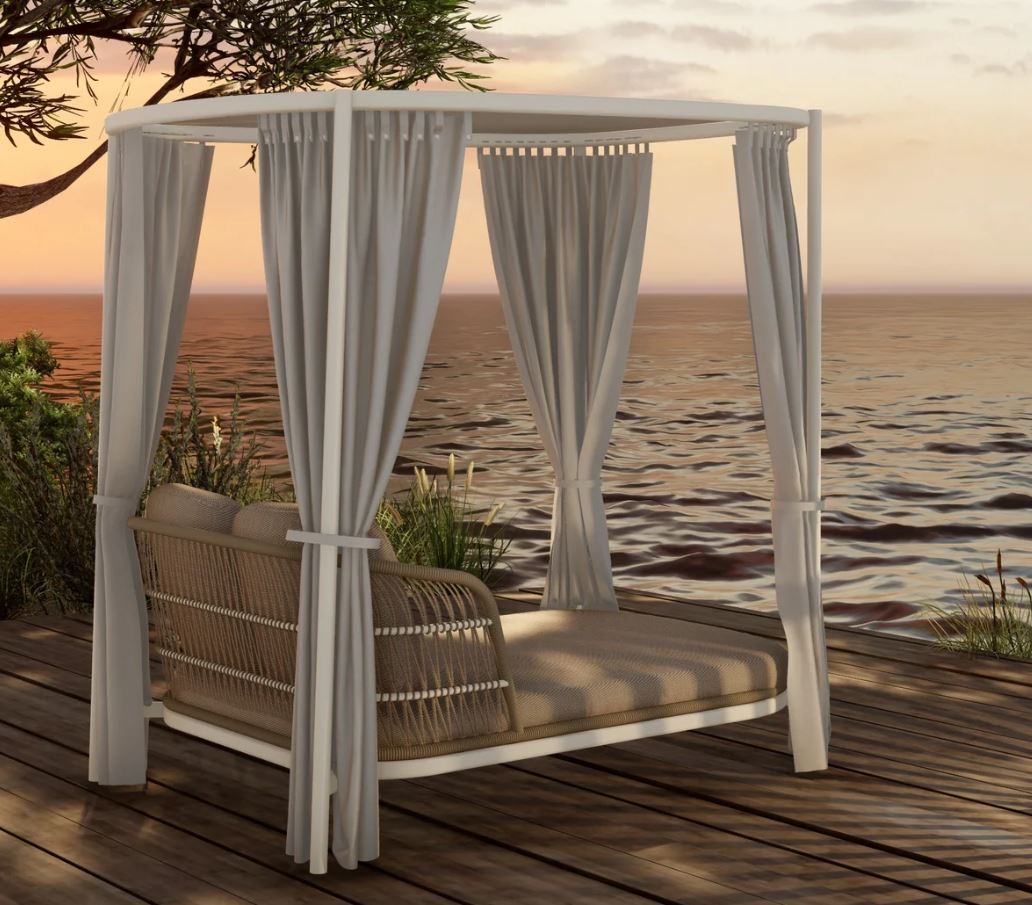 Bari Daybed ivory / hellgrau – Bild 2