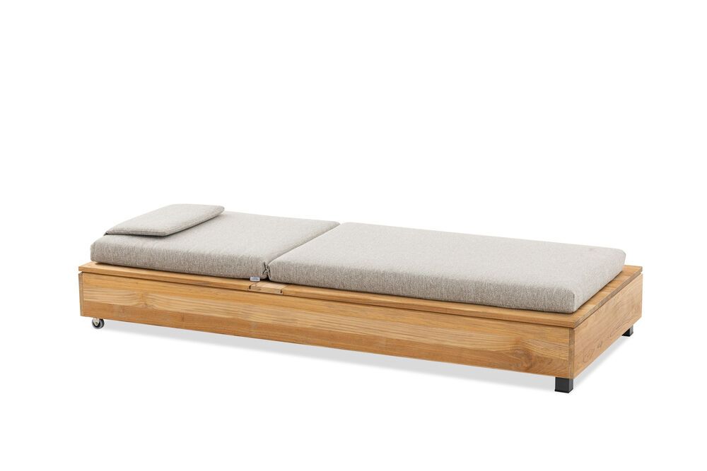 Bali Sonnenliege teak / taupe