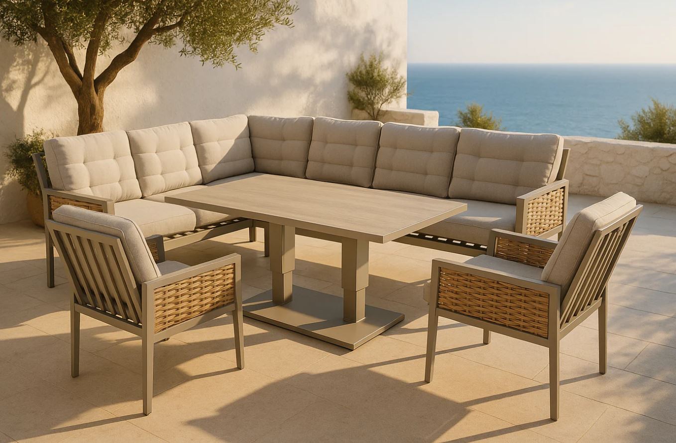 Hellas Lounge greige / honig / grau – Bild 2
