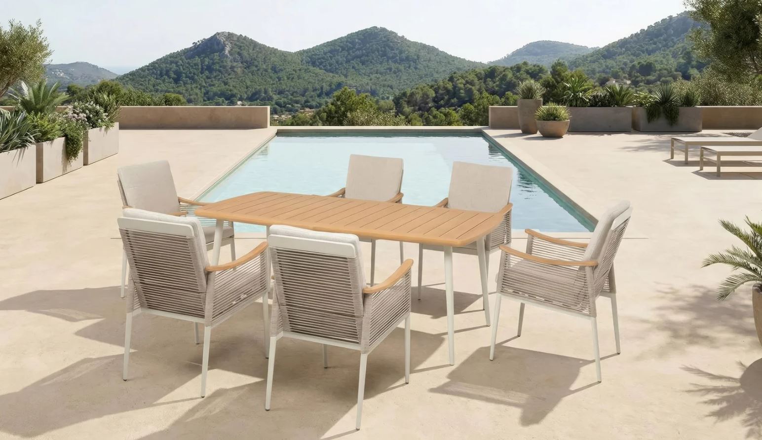 Berne Tischgruppe champagne / taupe – Bild 2