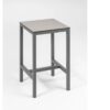 Happy Hour Bartisch 70 x 70 x H110 cm anthrazit / HPL steingrau
