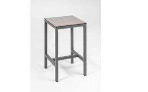 Happy Hour Bartisch 70 x 70 x H110 cm anthrazit / HPL steingrau