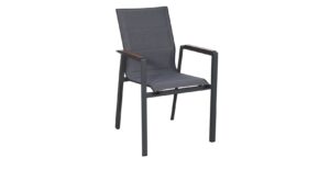 Denver Plus Stuhl anthrazit / HPL Holzdekor Walnut