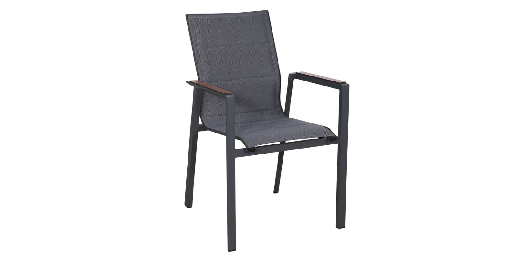 Denver Plus Stuhl anthrazit / HPL Holzdekor Walnut