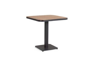 Belmar Tisch 75 x 75 x H75 cm anthrazit / Holzoptik