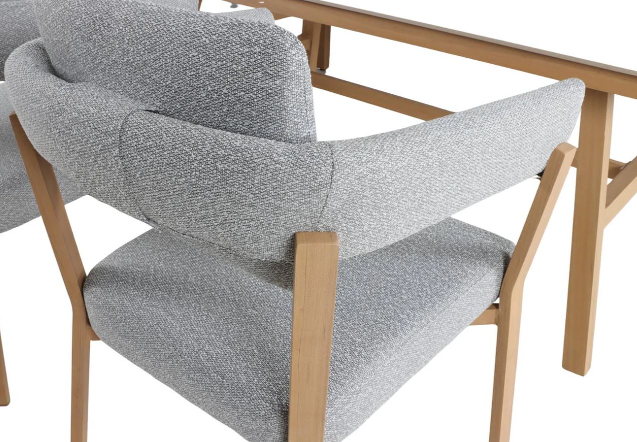 Merlot Lounge Holz-Optik / grau – Bild 13