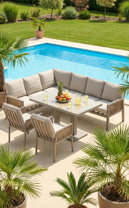Hellas Lounge greige / honig / grau – Bild 11
