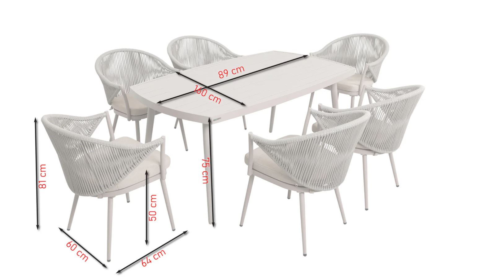 Delphi Tischgruppe greige / dunkelbeige – Bild 12