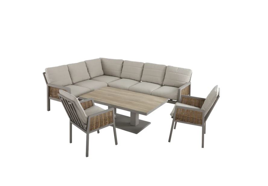 Hellas Lounge greige / honig / grau – Bild 3