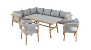 Merlot Lounge Holz-Optik / grau