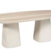 Beluga Tisch 220 x 105 x H76 cm hellbeige / Travertin hell