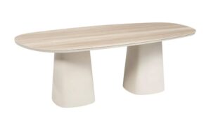 Beluga Tisch 220 x 105 x H76 cm hellbeige / Travertin hell