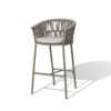 Fan Barhocker taupe / beige-meliert