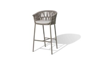 Fan Barhocker taupe / beige-meliert
