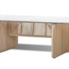 Bienno Tisch 240 x 100 x H74 cm ivory / taupe