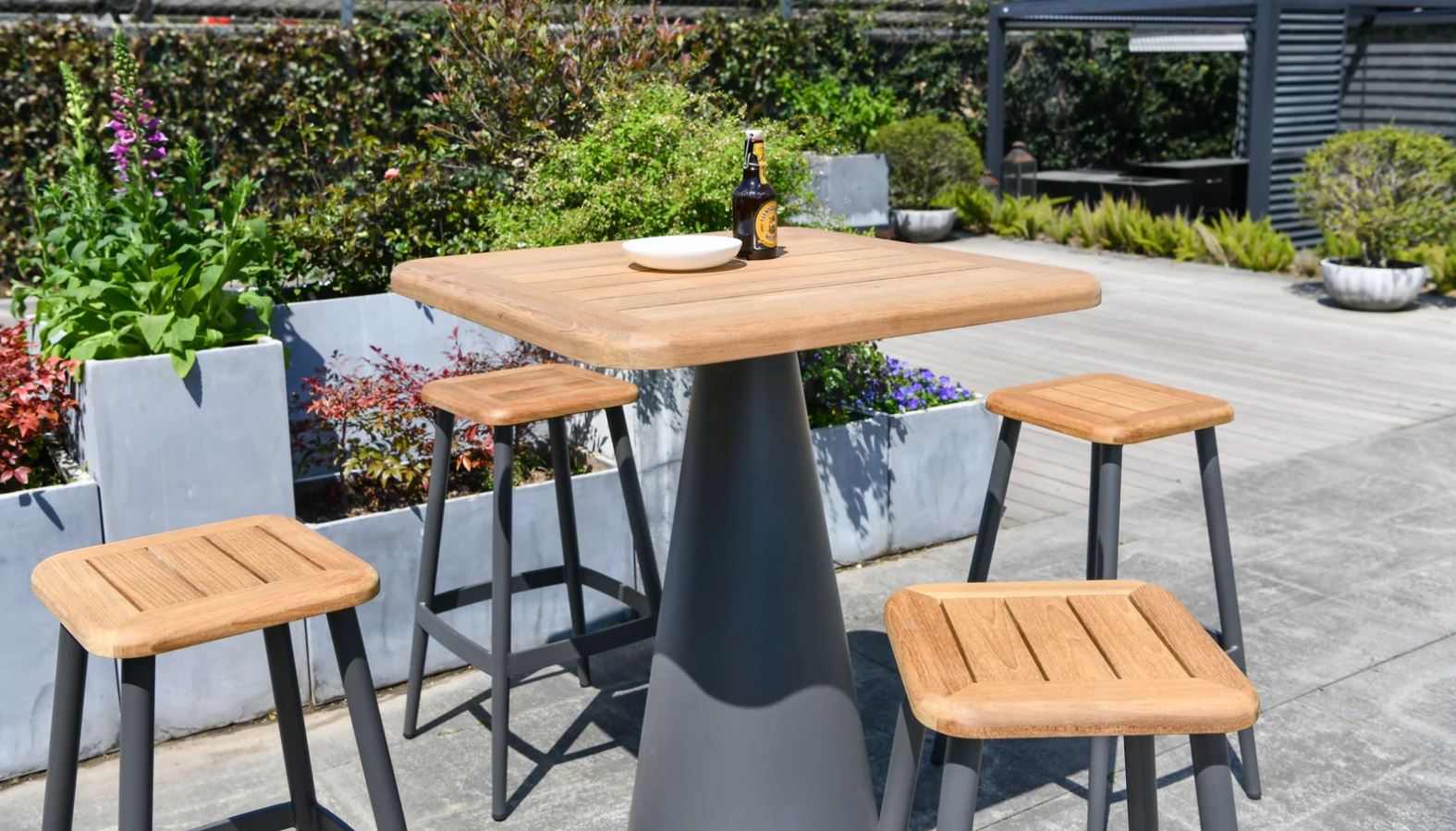 Medusa Barset anthrazit / teak – Bild 3