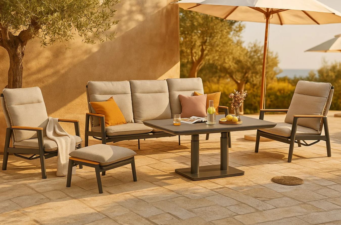 Oasis Lounge anthrazit / beige – Bild 3