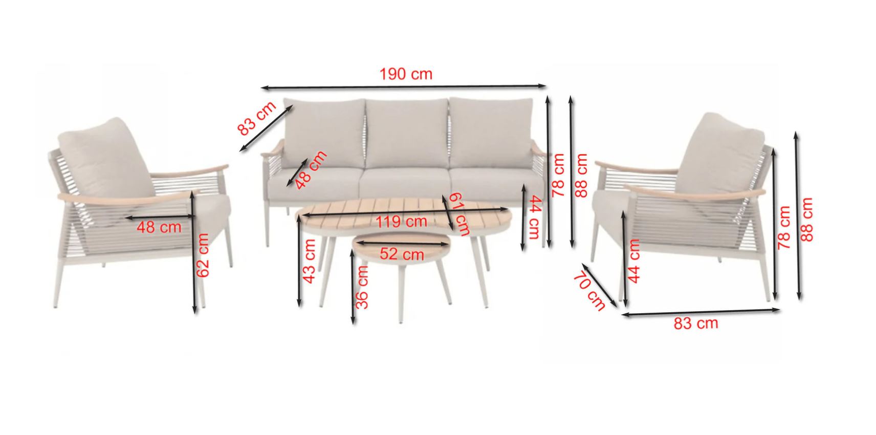 Berne Lounge champagne / taupe – Bild 5
