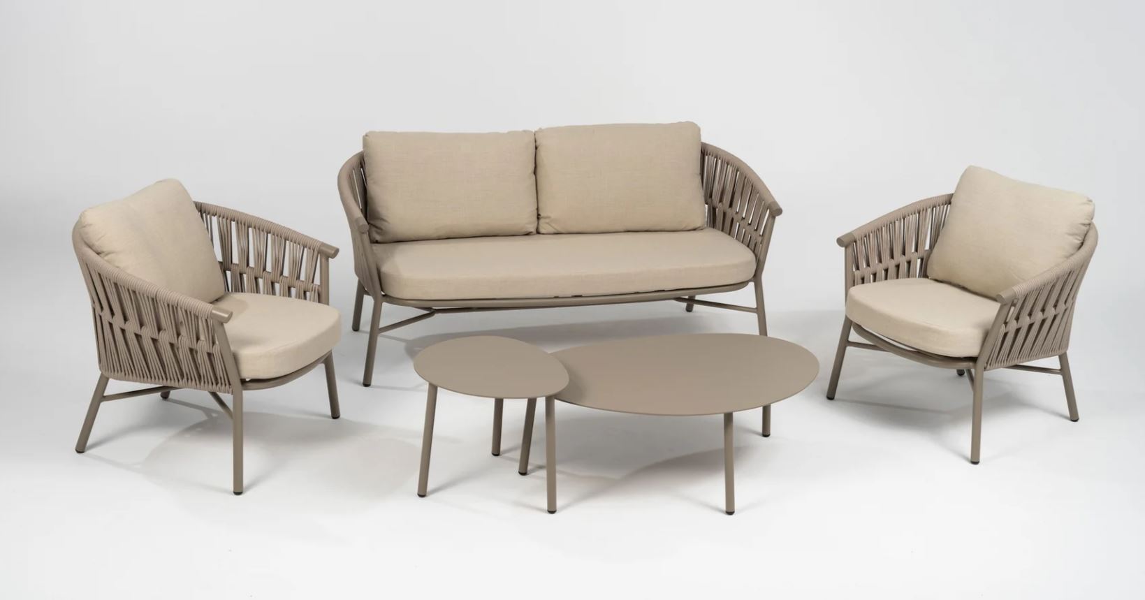 Fan Lounge taupe / beige-meliert