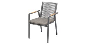 Woody Stuhl anthrazit / mixed-grau