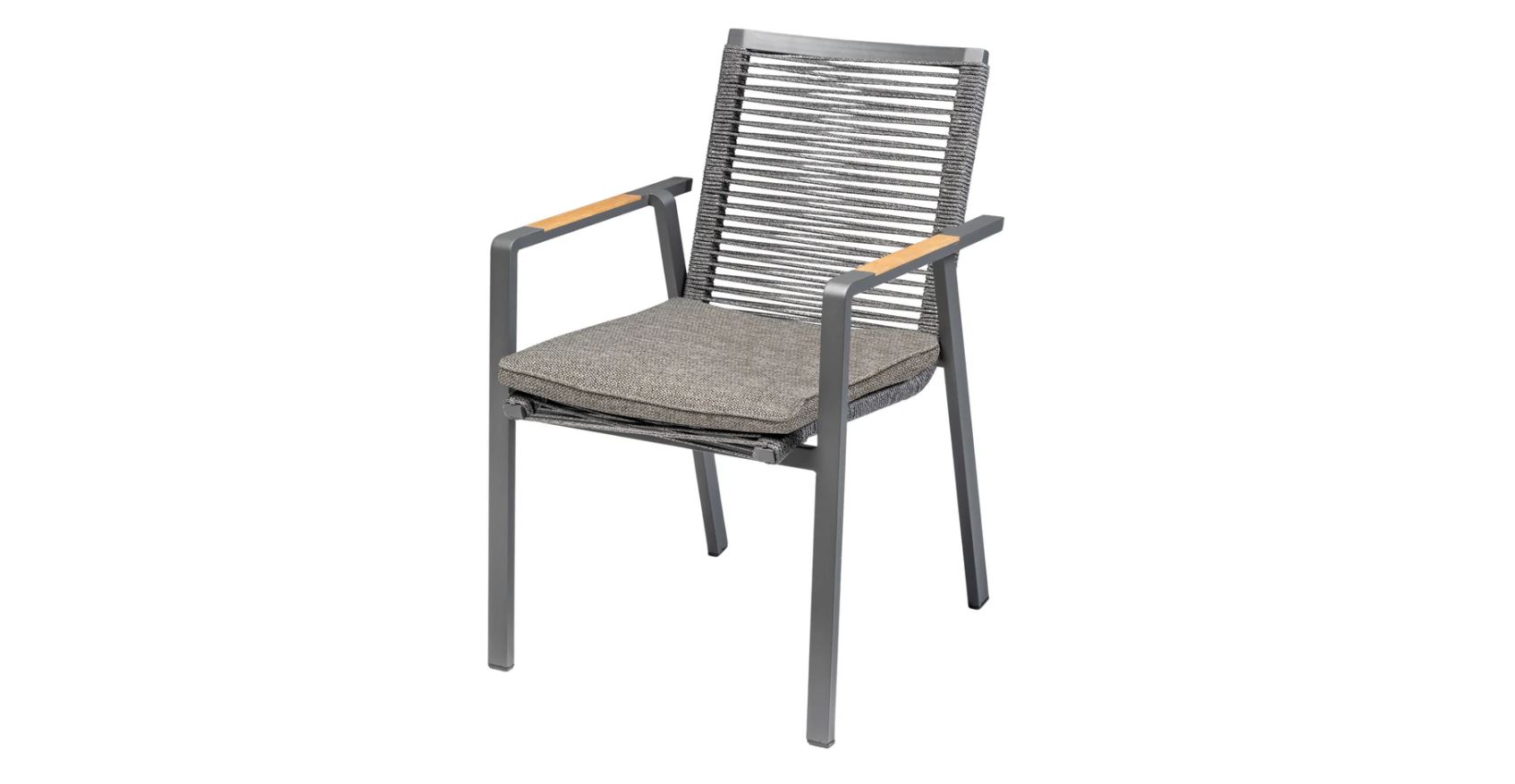 Woody Stuhl anthrazit / mixed-grau