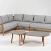Brasilia Lounge Teak / hellgrau-meliert
