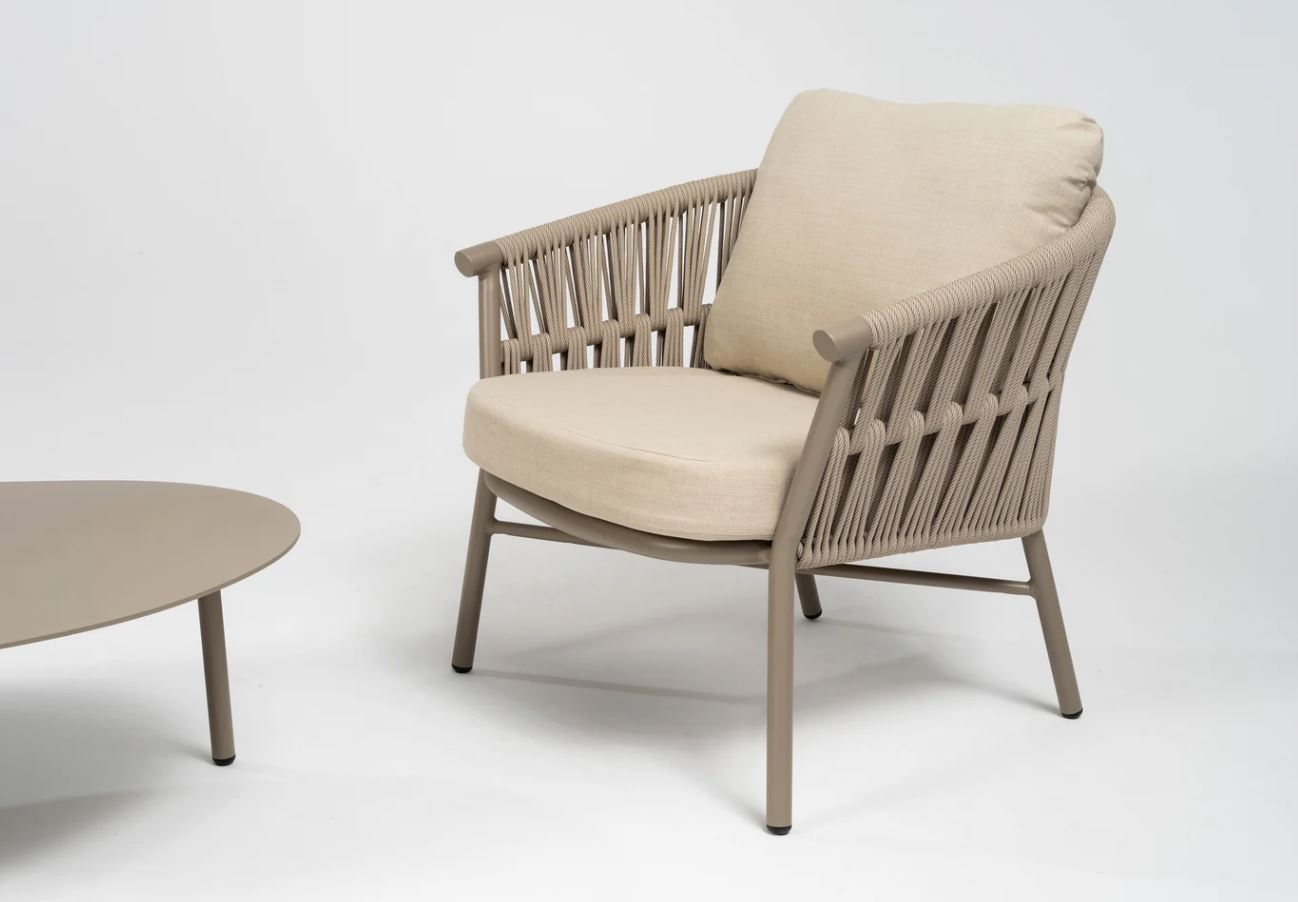 Fan Lounge taupe / beige-meliert – Bild 8
