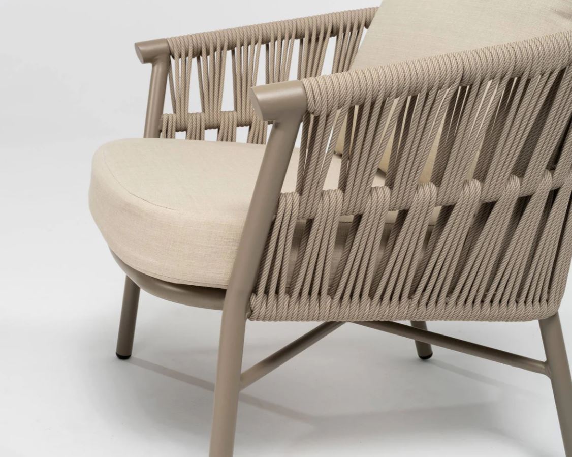 Fan Lounge taupe / beige-meliert – Bild 9