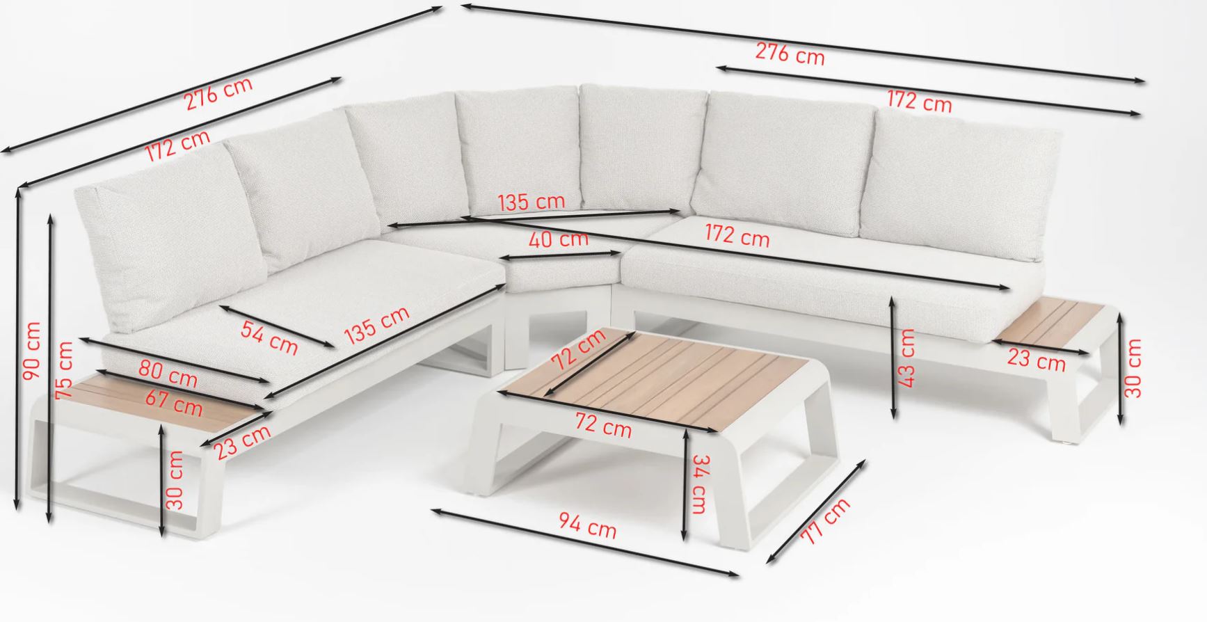 Konstantino Lounge offwhite / hellgrau – Bild 9