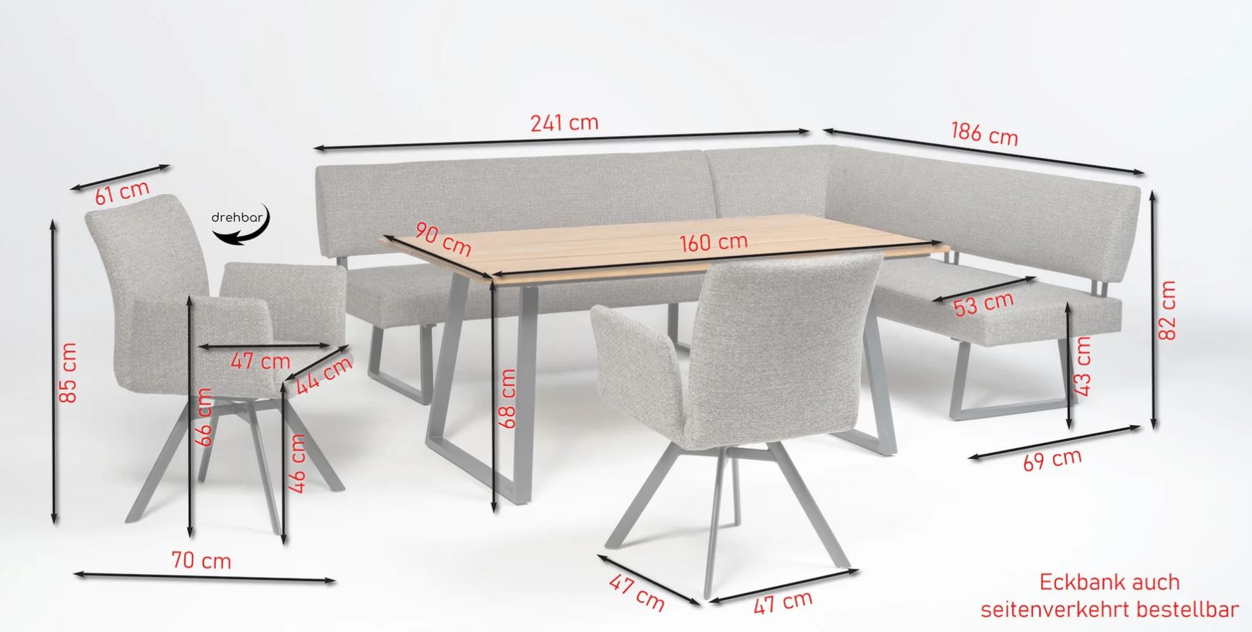 Ibiza Lounge anthrazit / mixed grey – Bild 13