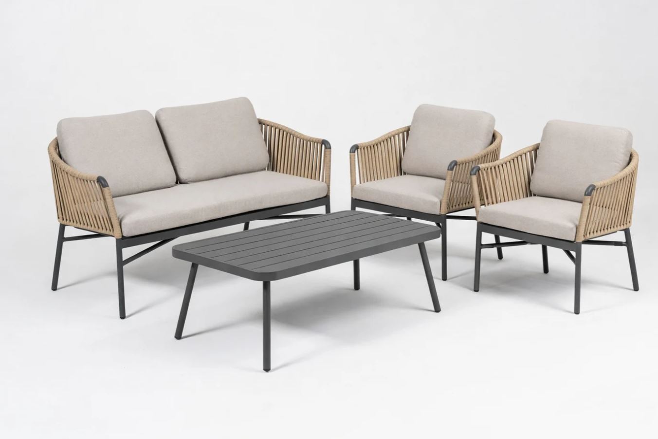 Jacky Lounge anthrazit / grau-honig