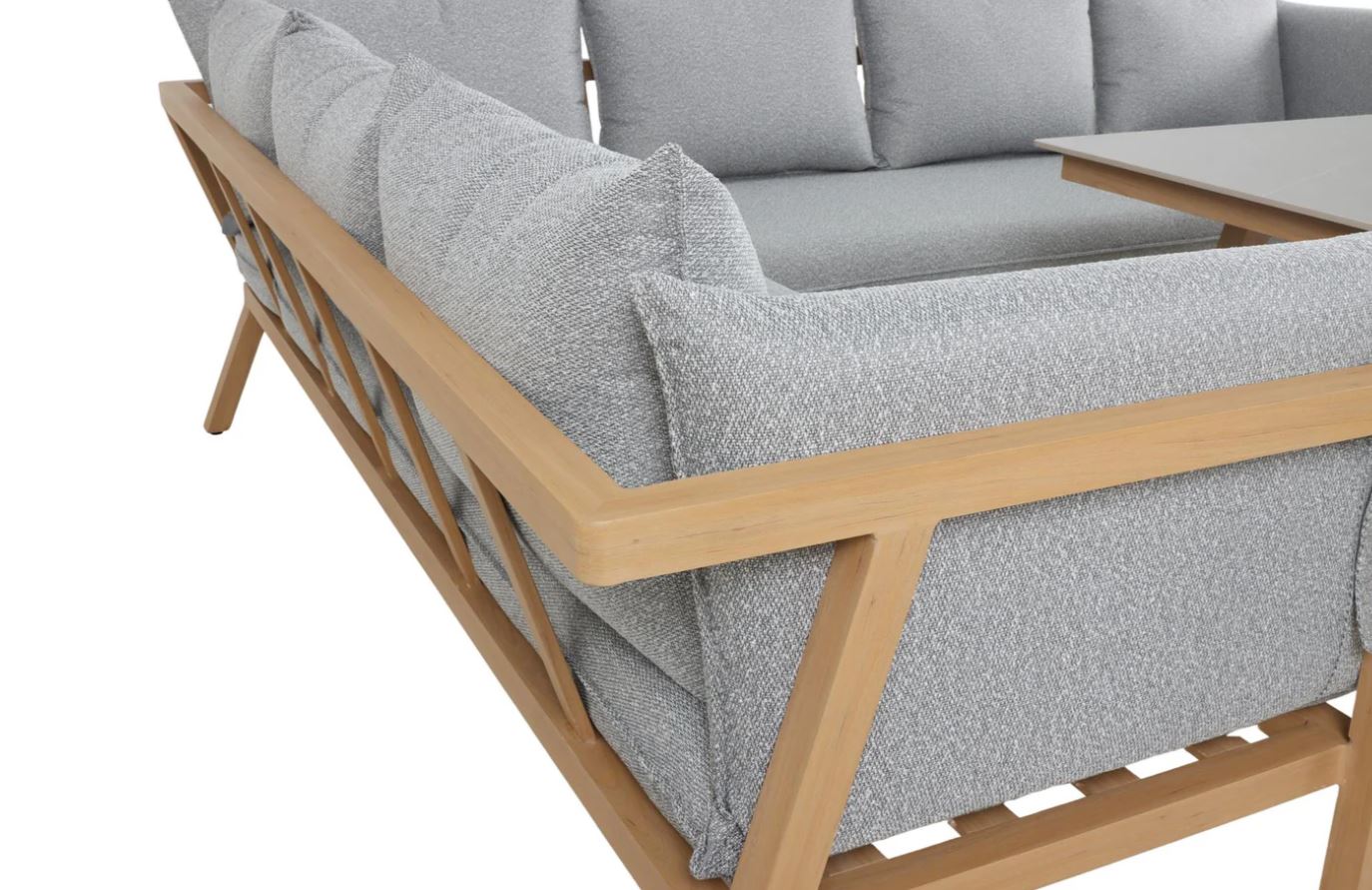 Merlot Lounge Holz-Optik / grau – Bild 12