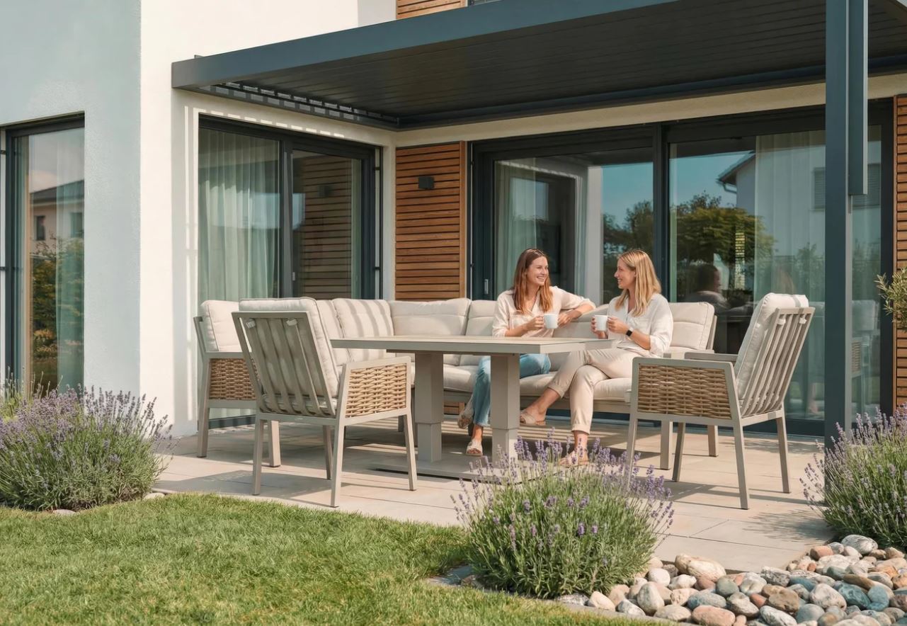 Hellas Lounge greige / honig / grau – Bild 10